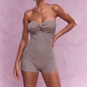 Misguided BRAND NEW NEVER WORN short fitted jumpsuit